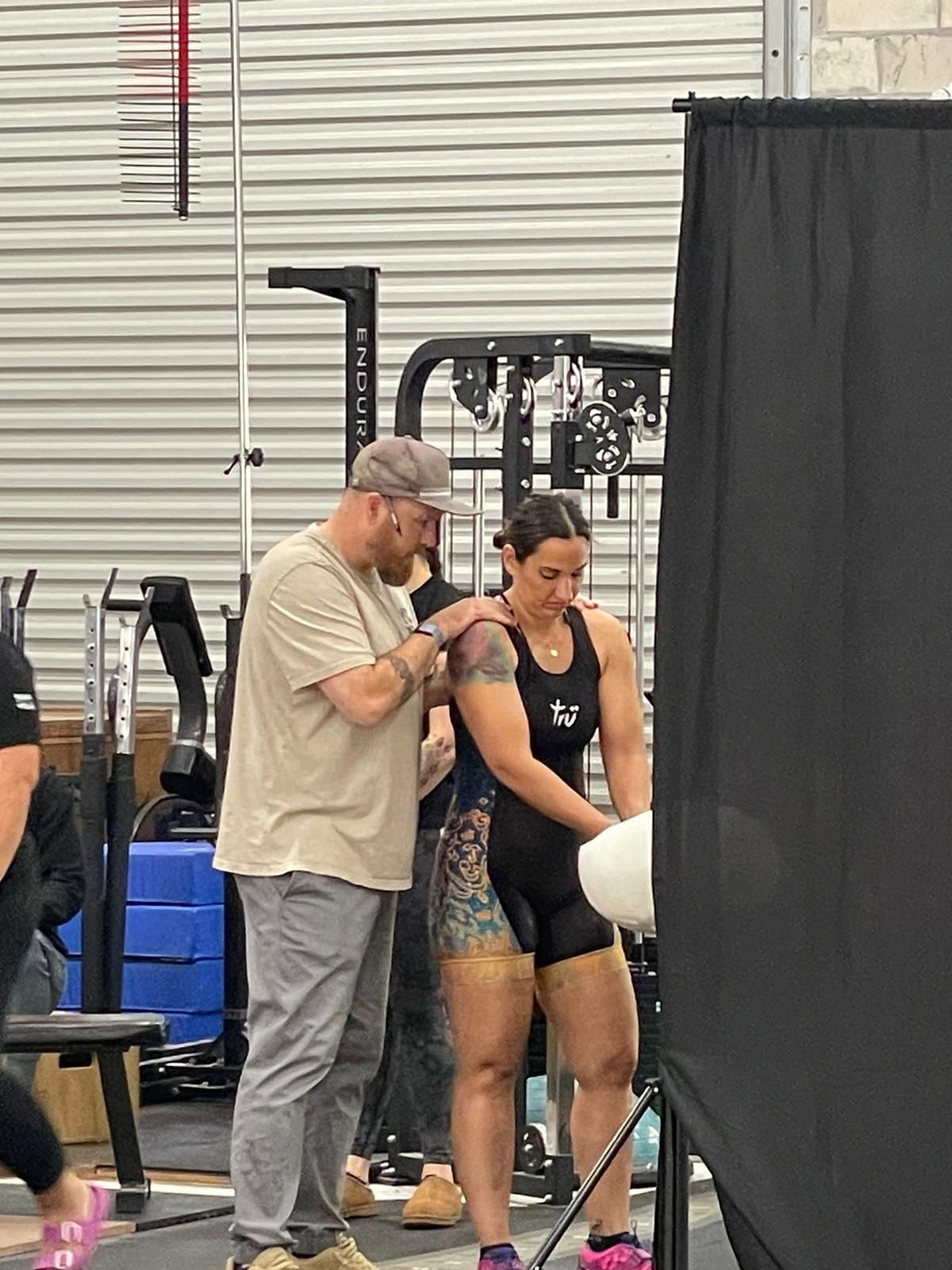 Coaching session in the gym